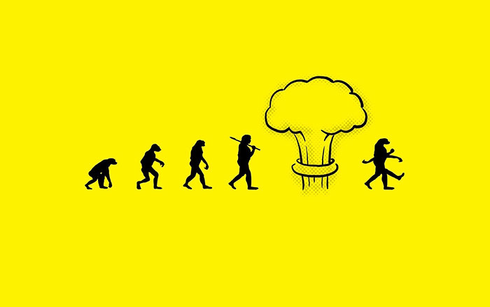 эволюция до и после ядерного взрыва